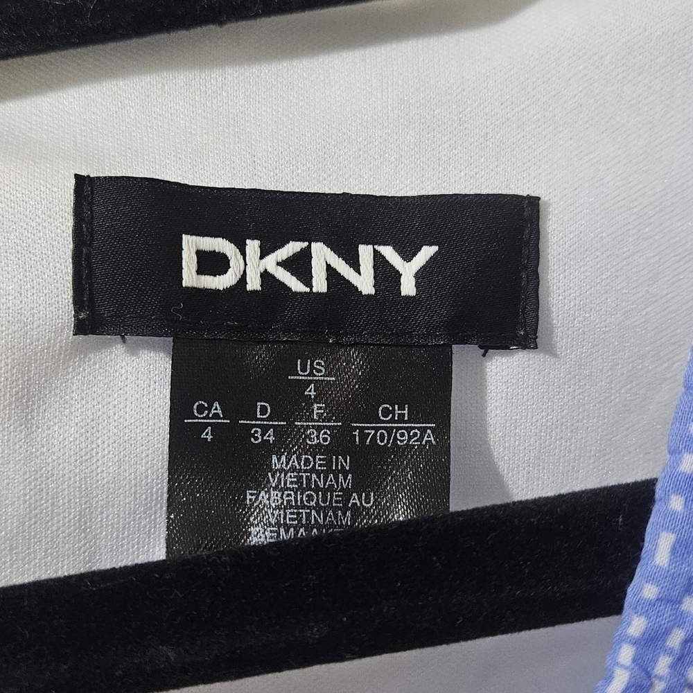 DKNY Puff Sleeve Checkered Dress - Picture 4 of 10